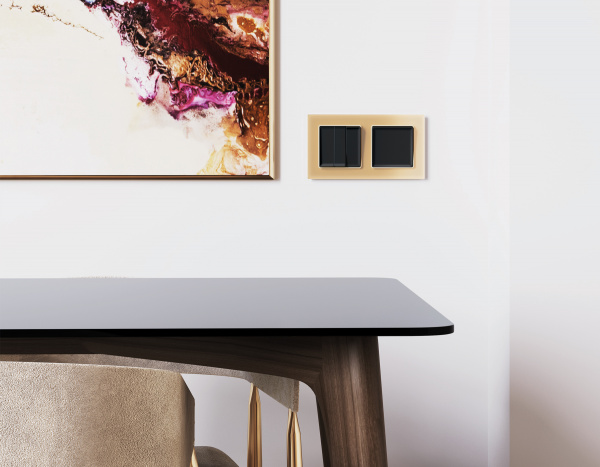 Рамка ALFA Platos (Шампань Стекло органическое) 5-ая AF330605