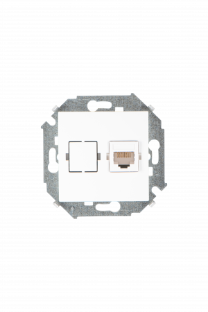 Simon 15 Белая Розетка компьютерная 1-ая RJ45 кат.5е