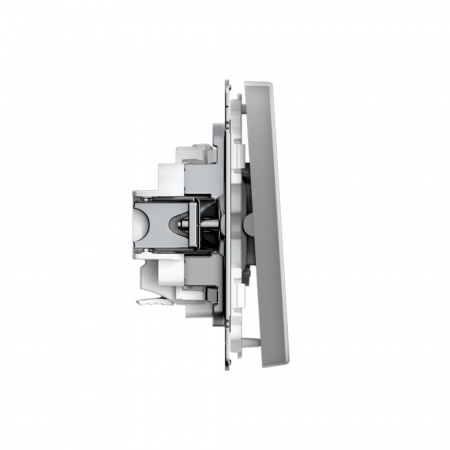 Systeme Electric ArtGallery Сталь Выключатель 2-клавишный, 10АХ, механизм, быстрозажим. клем.