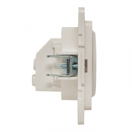 EKF PROxima Стокгольм Белый Розетка с/з, со шторками, 16А, винт.клеммы