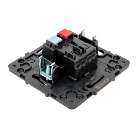 EKF Стокгольм Механизм кнопки нажимной 10А черный