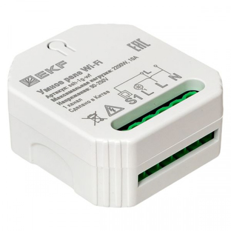 EKF Connect Умное реле в подрозетник 1-канальное Wi-Fi