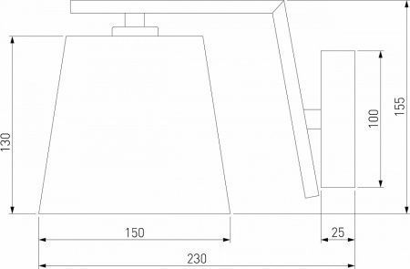 Настенный светильник 60149/1 латунь Eurosvet Ozark