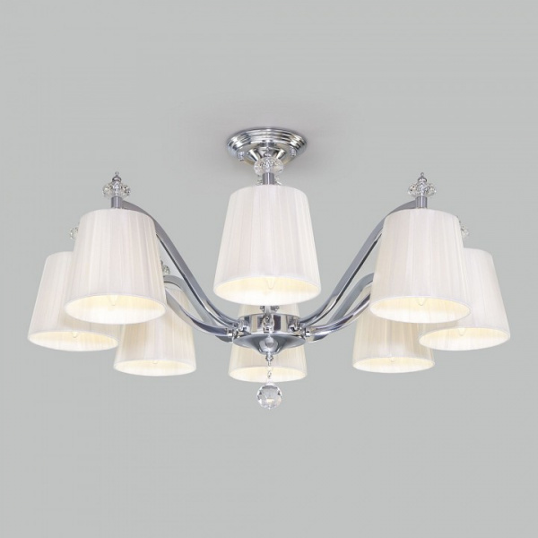 Потолочная классическая люстра 60122/8 хром Eurosvet Diva Потолочная классическая люстра 60122/8 хром Eurosvet Diva