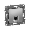 Legrand Etika Алюминий Розетка комп (RJ45) 6 категория  UTP