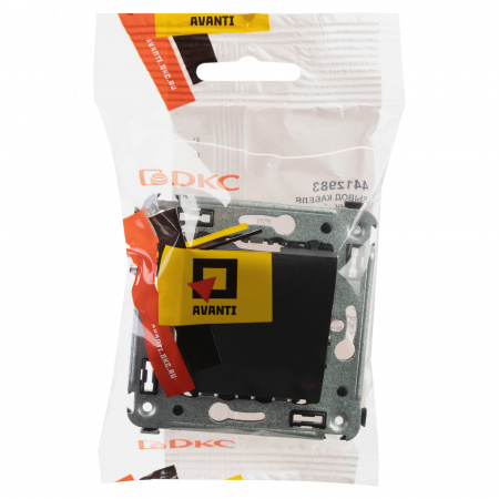 DKC Avanti Черный матовый Вывод кабеля