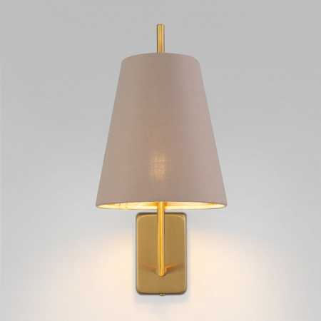 Настенный светильник с тканевым абажуром 60173/1 латунь Eurosvet Topanga