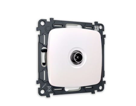 Комплект механизма TV розетки оконечной OMEGA MO213010 Жемчуг 50-870 MHz 1dB QUANT