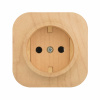 Legrand Quteo Сосна Розетка б/з