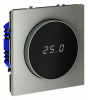 Терморегулятор электронный VOLTUM S70 с индикацией и датчиком, для теплого пола, (сталь)