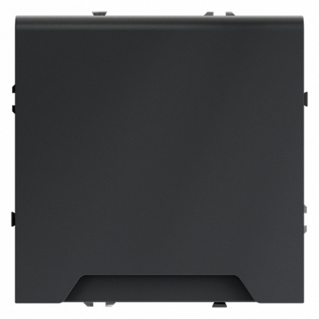 Розетка встраиваемая VOLTUM S70 с заземлением, защитными шторками и крышкой 16А, (графит)