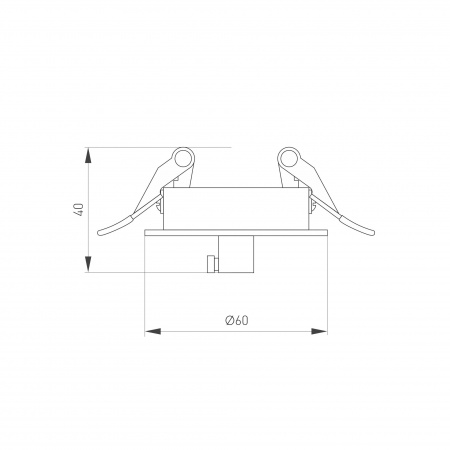 Чаша потолочная встраиваемая SPX-CANOPY-R60-C6.5 (BK) (Arlight, Металл)