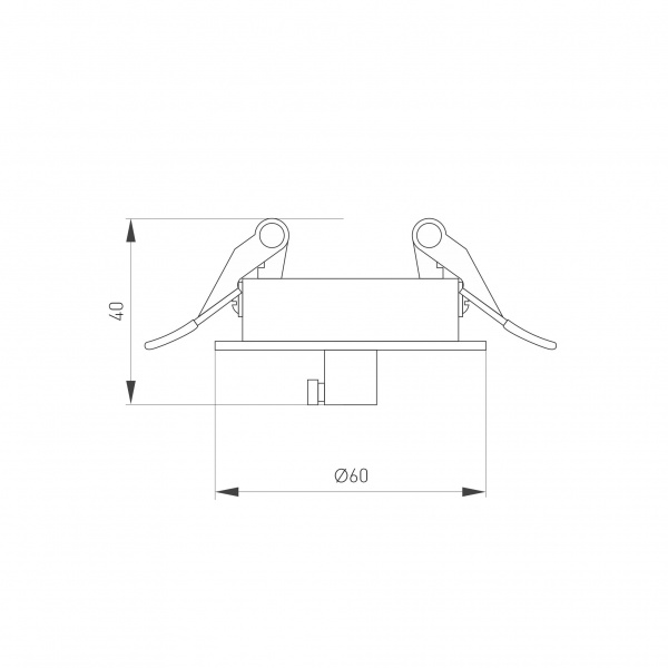 Чаша потолочная встраиваемая SPX-CANOPY-R60-C6.5 (WH) (Arlight, Металл)