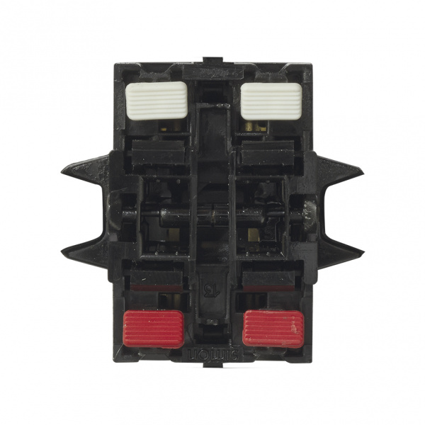 Simon 75 Мех Двухклавишный кнопочный выключатель на размыкание, 10А 250В, S82,82N,88