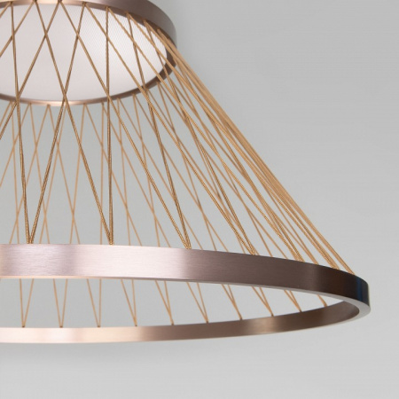 Подвесной светодиодный светильник 40017/1 LED коричневый Eurosvet Cesta