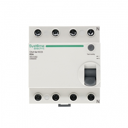 SE City9 Set Выключатель дифференциального тока (ВДТ) 63А 4P 300мА Тип-AC 400В