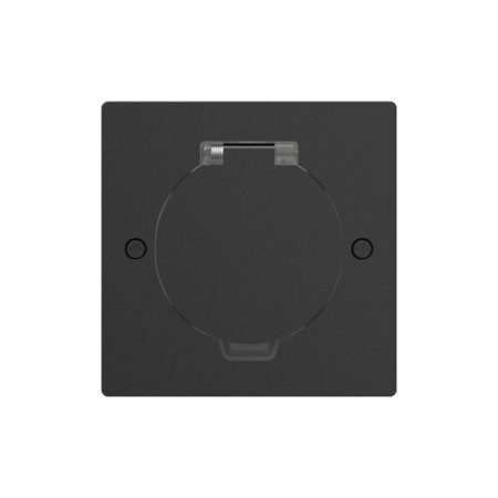 Donel Лючок Surface 2 мод. (1 мод. 45х45 мм.), круглая крышка, антрацит, IP44, DFB2MRRAN