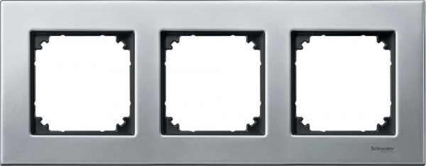 SE Merten SM M-Elegance Платина серебро Рамка 3-ая