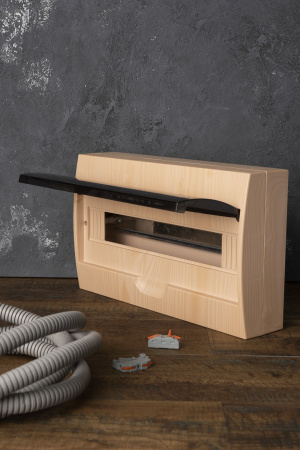 EKF PROxima Щит распределительный навесной ЩРН-П-18 светлое дерево IP41