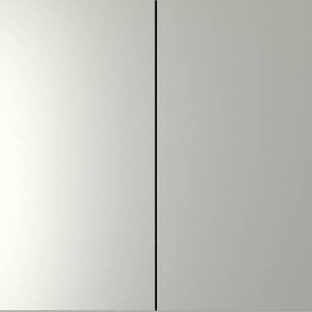 Выключатель с самовозвратом встраиваемый VOLTUM S70 двухклавишный 10А, (сталь)