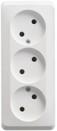 SE Этюд наруж Бел Розетка 3-ая б/з без шторок 16А 250B