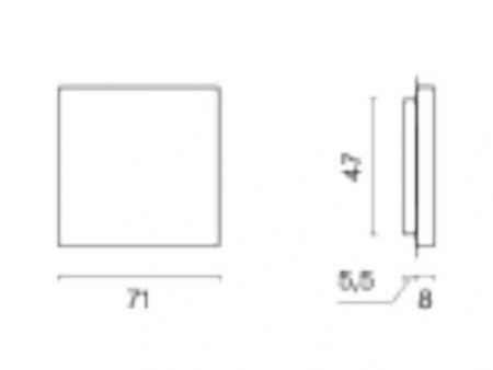 Заглушка VOLTUM S70 с суппортом, (черный матовый) Заглушка VOLTUM S70 с суппортом, (черный матовый)