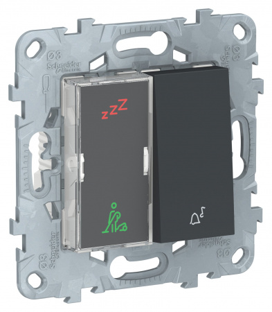 SE Unica New Антрацит Дисплей гостиничного номера и кнопочный звонок