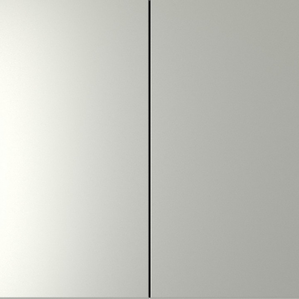 Выключатель с самовозвратом встраиваемый VOLTUM S70 двухклавишный 10А, (сталь)