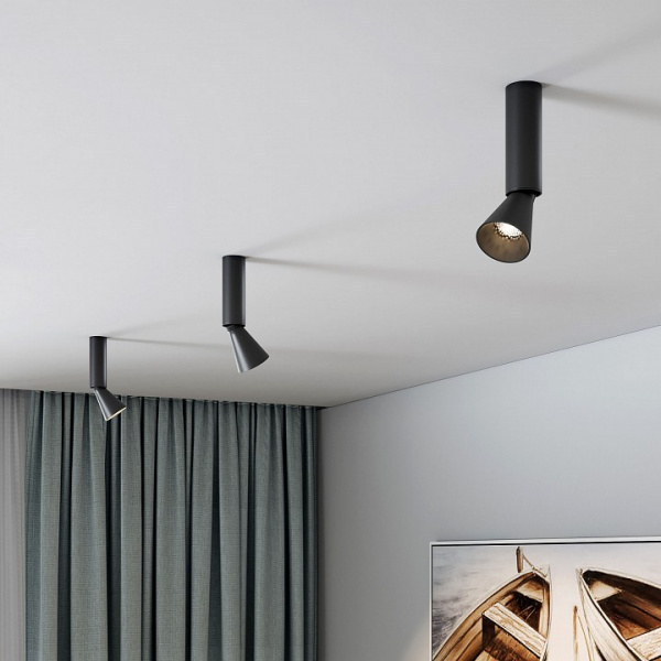 Светильник накладной светодиодный Piks 7W 4000К черный 25107/LED Elektrostandard Piks a066495 Светильник накладной светодиодный Piks 7W 4000К черный 25107/LED Elektrostandard Piks a066495