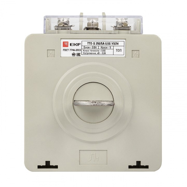 EKF PROxima Трансформатор тока ТТЕ-A-250/5А с клеммой напряжения класс точности 0,5S