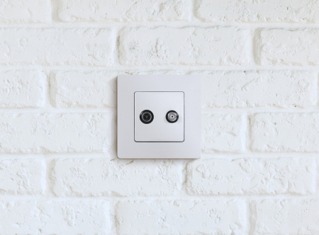 Legrand Etika Белый Розетка TV/SAT 2-х кабельная