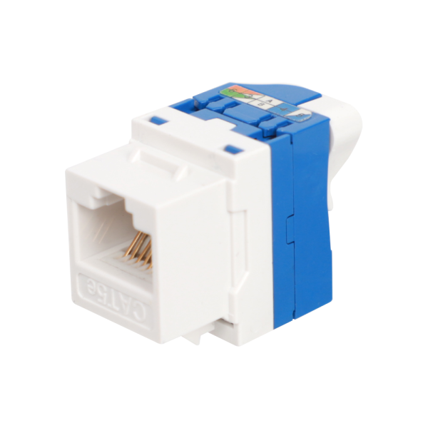 Donel Модуль Keystone Toolless RJ45, cat. 5e, UTP, 180 град., белый, DECKTU5E180DW