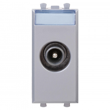 DKC Avanti Закаленная сталь Розетка ТВ проходная 1 модуль