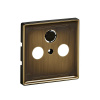 SE Merten SD Античная латунь Накладка розетки TV-FM,TV-FM-SAT