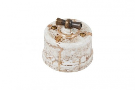 BIRONI Лизетта Керамика Мрамор Выключатель перекрестный 1-кл