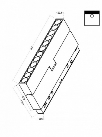 Трековый светильник TR033-2-12W4K-B Maytoni Points rot