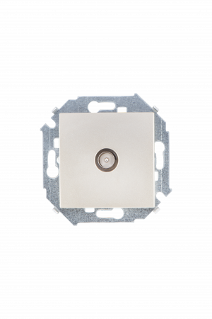 Simon 15 Шампань Розетка TV одиночная, винт.зажим