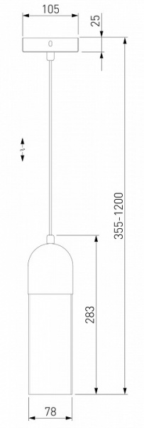 Подвесной светильник с плафоном 50180/1 дымчатый Eurosvet Airon