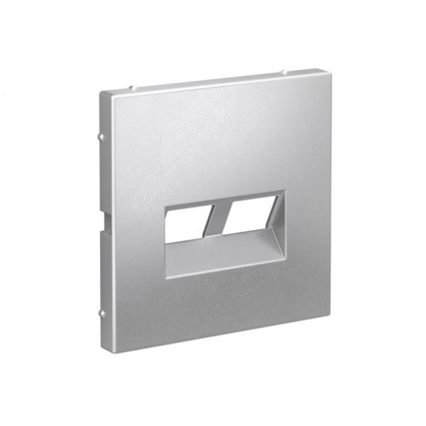 Systeme Electric ArtGallery Алюминий Накладка двойная для информационных функций типа Keystone