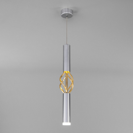 Подвесной светильник 50191/1 LED серебро / золото Eurosvet Lance
