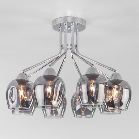 Потолочная люстра с плафонами 30164/8 хром Eurosvet Marci