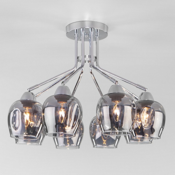 Потолочная люстра с плафонами 30164/8 хром Eurosvet Marci