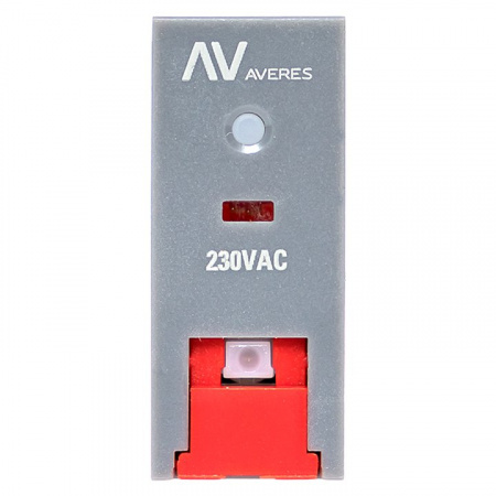 EKF Averes Реле промежуточное с кнопкой и мех. Индикацией RPAt 25/1 12A 230В AC