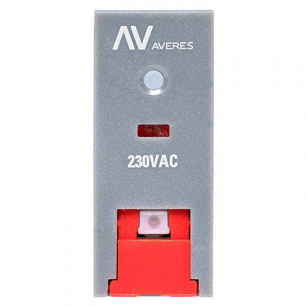 EKF Averes Реле промежуточное с кнопкой и мех. Индикацией RPAt 25/1 12A 230В AC