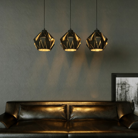 Подвесной светильник 50137/3 черный Eurosvet Moire