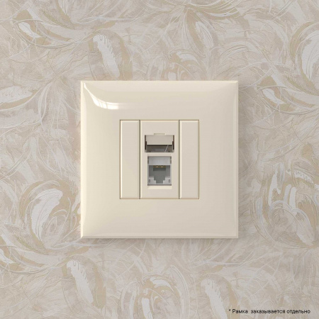 DKC Avanti Ванильная дымка Компьютерная розетка RJ-45 один  категория  6А