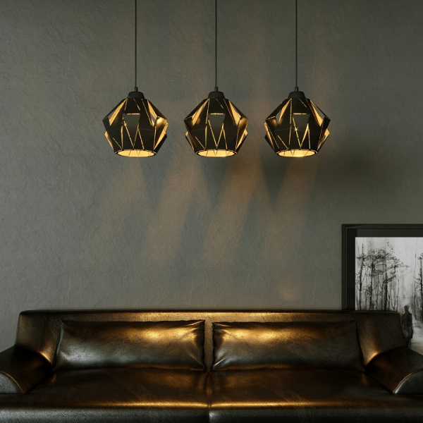 Подвесной светильник 50137/3 черный Eurosvet Moire