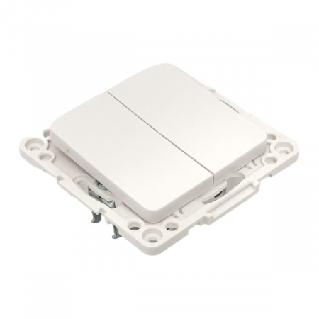 EKF PROxima Стокгольм Белый Выключатель проходной 2-кл, 10А, винт.клеммы