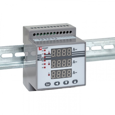 EKF PROxima Амперметр AD-G33 цифровой на DIN трехфазный