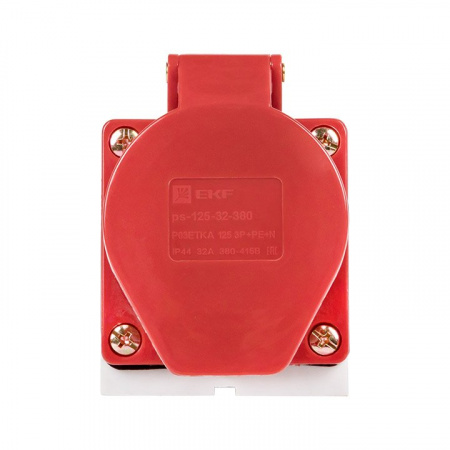 EKF PROxima Розетка стационарная наружная 125 3Р+РЕ+N 32А 380В IP44